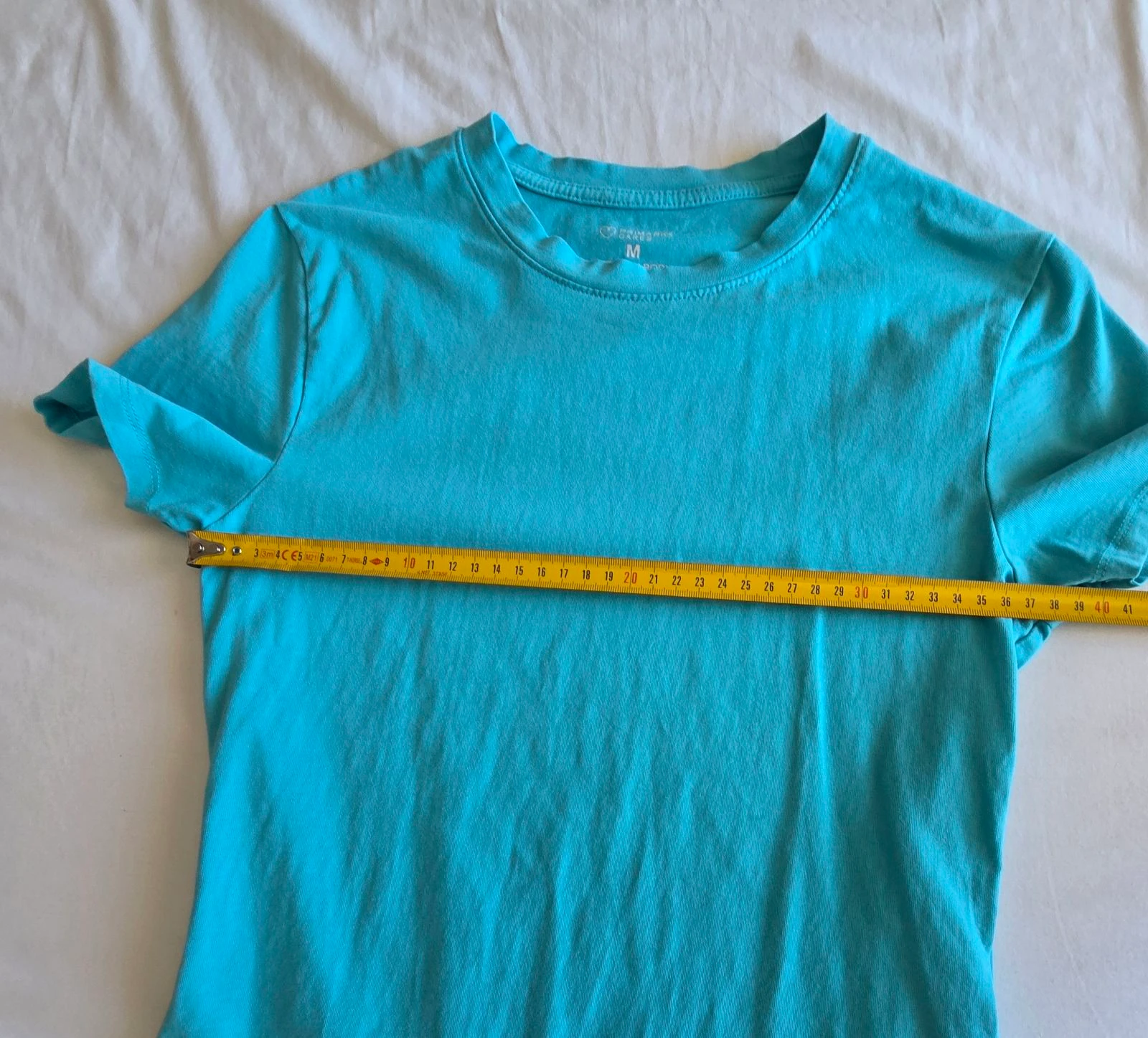 Camiseta corta turquesa M 40 42 Primark de manga corta y elástica – photo 9